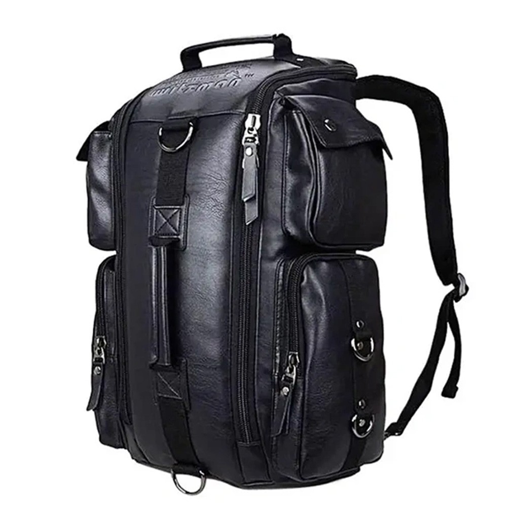 Witzman Dual Carrying Travel & Laptop Backpack - C6662 (Black) - ETCT